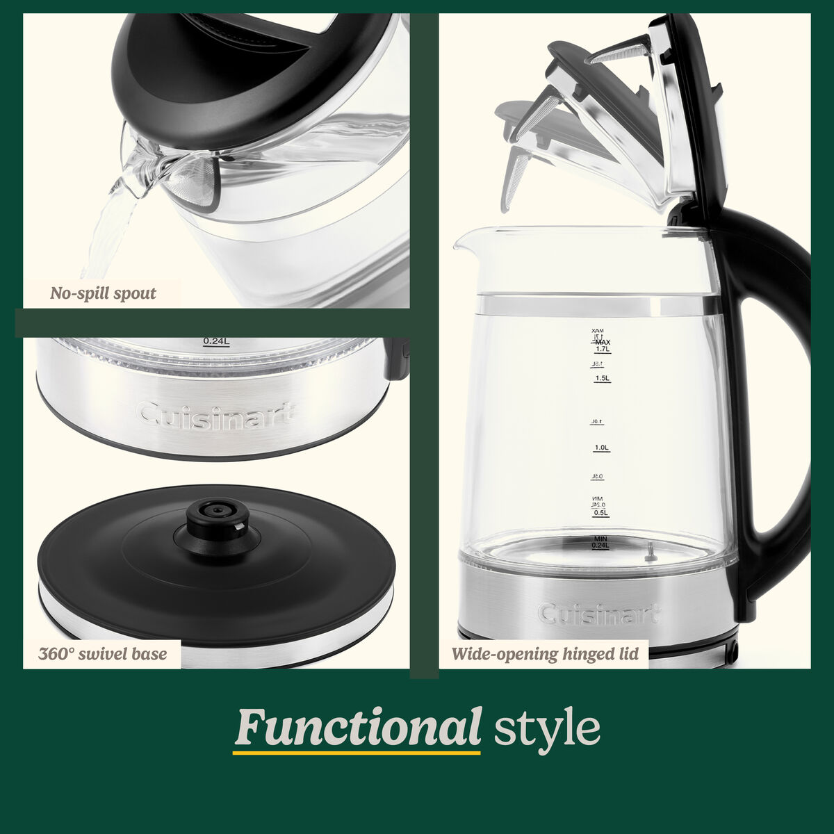 ClearTemp 1.7L Glass Kettle 7