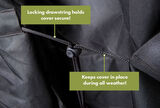 Heavy-Duty 60" Barbecue Grill Cover - Black 3