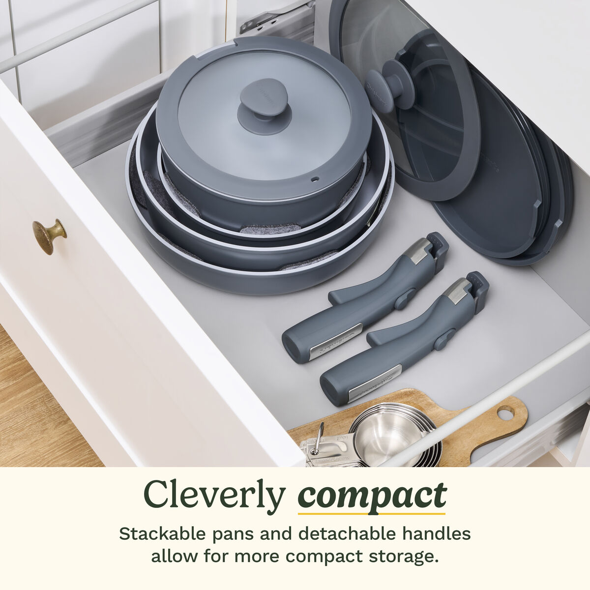 ClickSmart&trade; Nonstick Detachable Handle Cookware