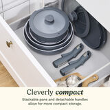 ClickSmart&trade; Nonstick Detachable Handle Cookware