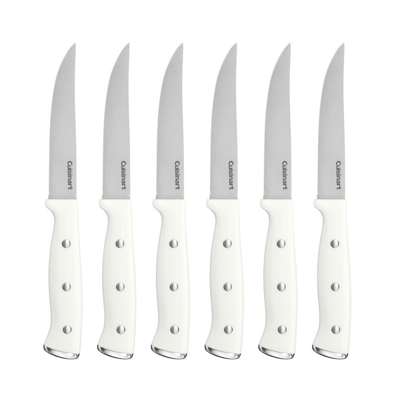 Discontinued 6pc Black Triple Rivet Steak Knife Set