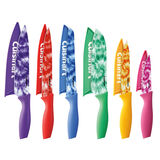 Discontinued 12 Piece Tie Die Color Knife Set with Blade Guards 1