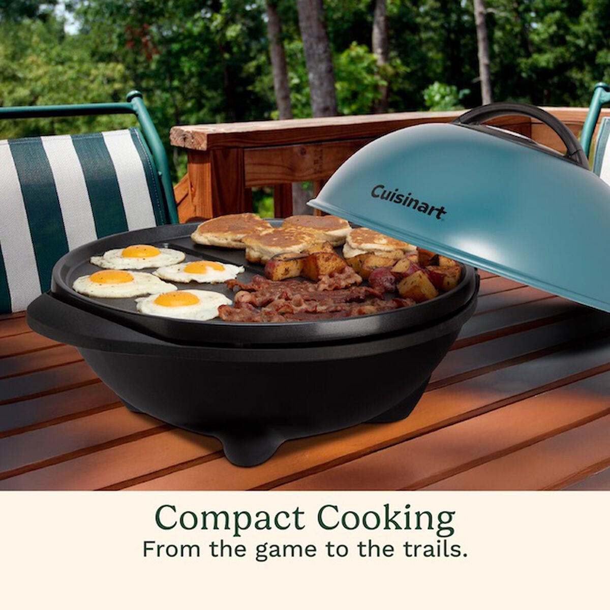 Cuisinart electric grill overcrowding food example