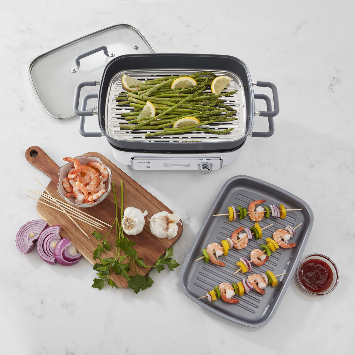 Discontinued STACK5&reg; Multifunctional Grill with Glass Lid 2