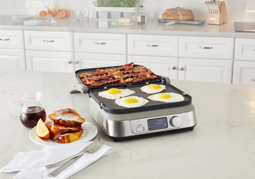 Cuisinart GR-5B 電気 プレスサンドメーカー Amazon.com: Cuisinart Electric Griddler FIVE Countertop Grill