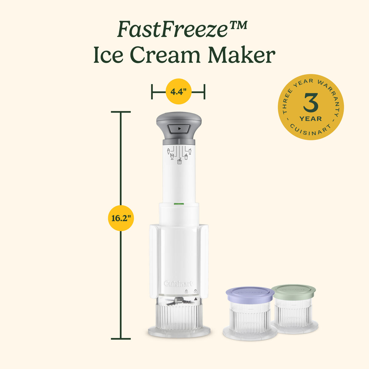 FastFreeze&trade; Ice Cream Maker