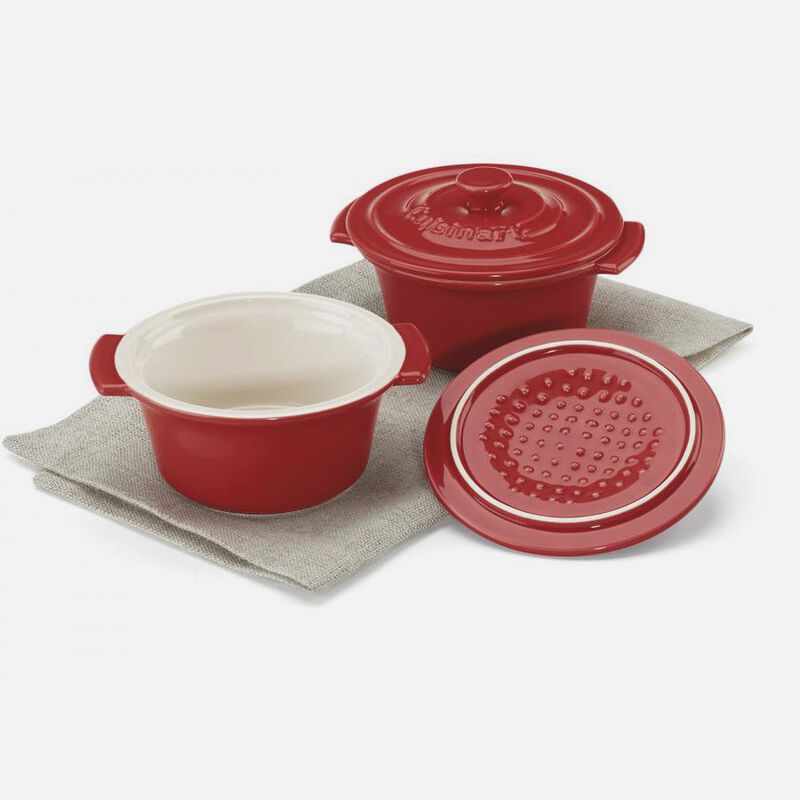 Discontinued 10 Ounce Mini Round Covered Cocottes (Set of 2)
