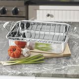 Discontinued Chef's Classic&trade; Stainless 16" Roasting Pan with Rack 1
