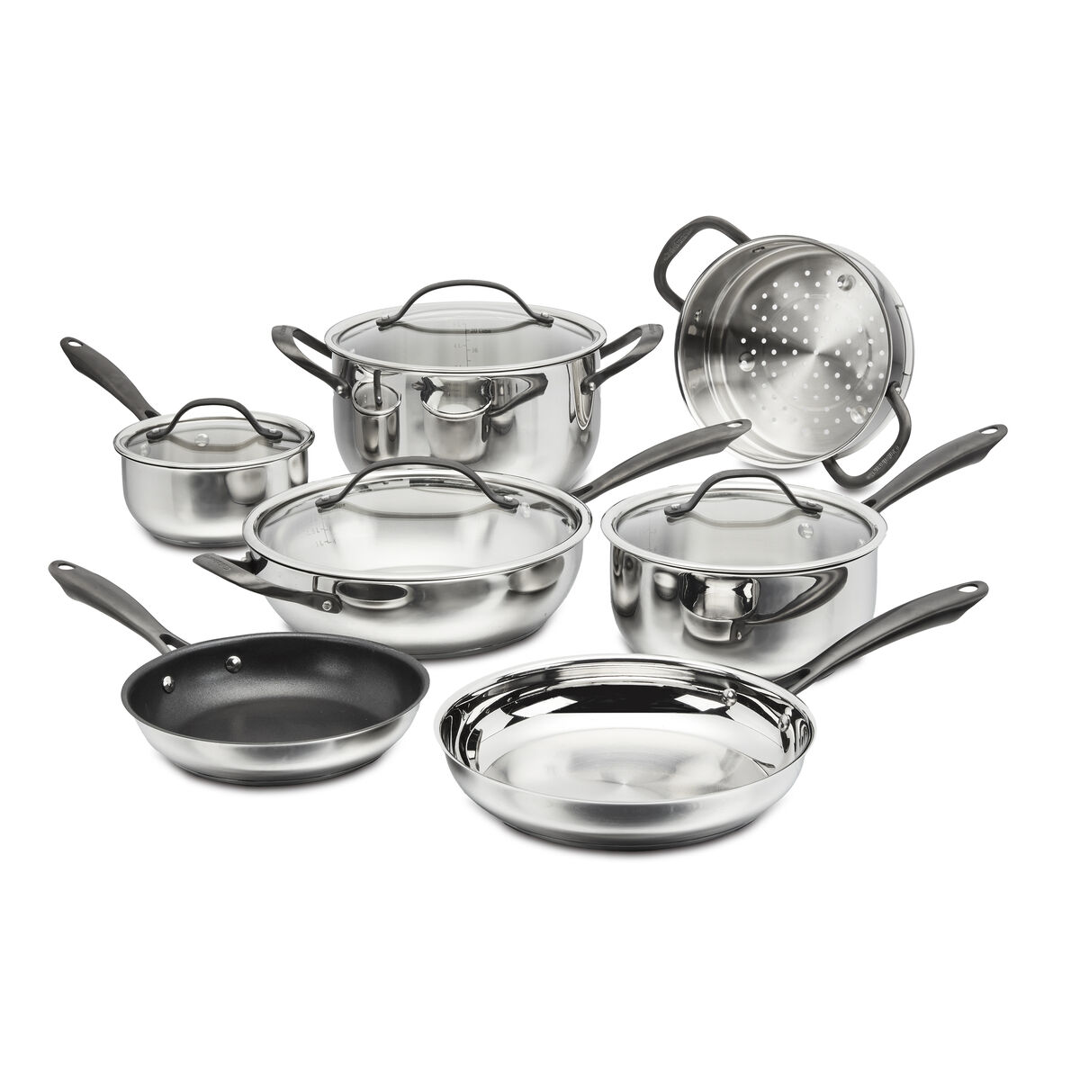 Radiant Pro Stainless&nbsp;with&nbsp;Brushed Titanium Finish 11-Pc Set 1
