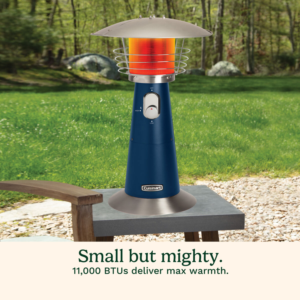 Portable Tabletop Patio Heater-Navy 3