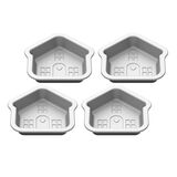 Discontinued 4 piece Mini Gingerbread House Set 1