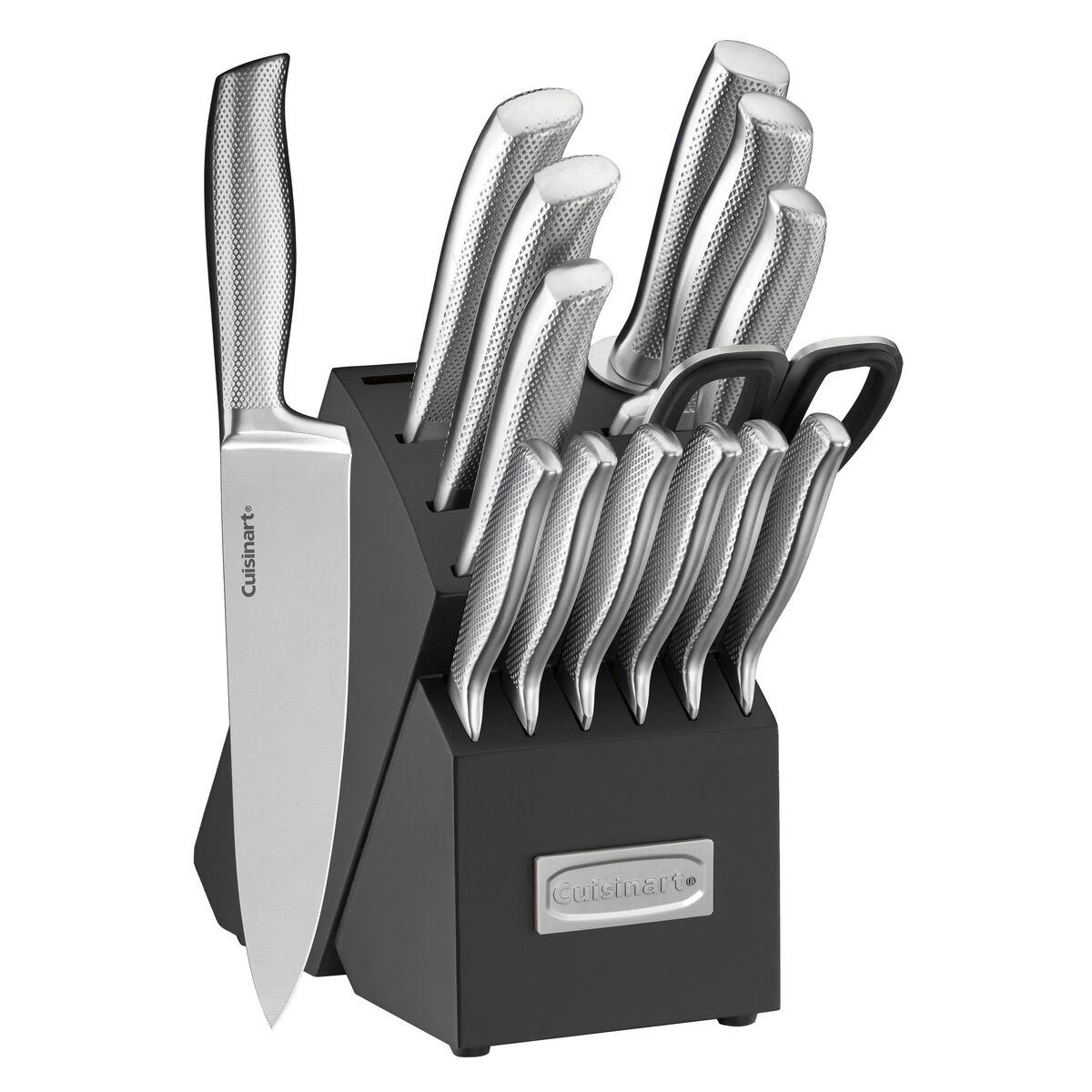 15 piece German Stainless Steel Hollow Handle Knife Block Set 1