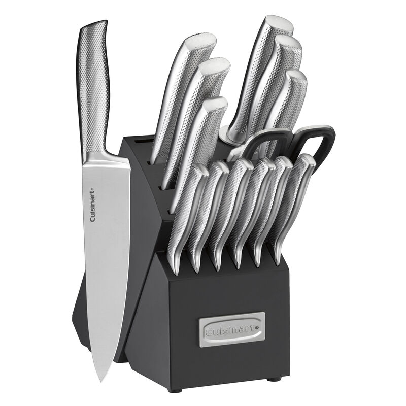 15 piece German Stainless Steel Hollow Handle Knife Block Set