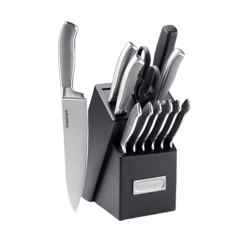 Graphix Collection 13 Piece Stainless Steel Knife Block Set