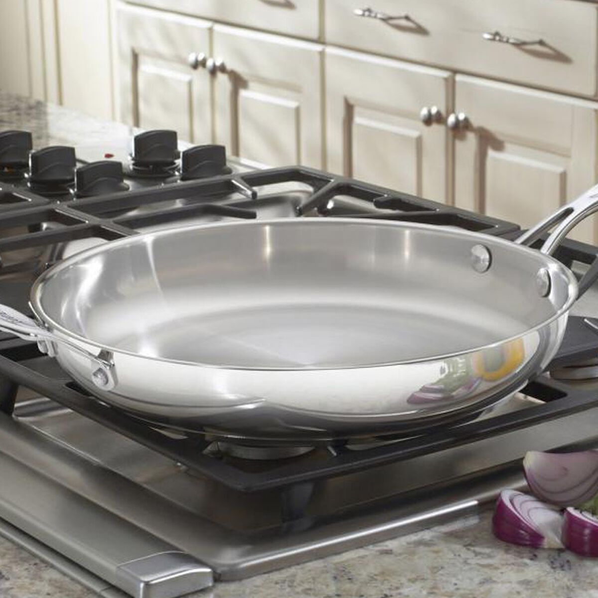 Chef's Classic&trade; Stainless 12'' Skillet with Helper Handle 2