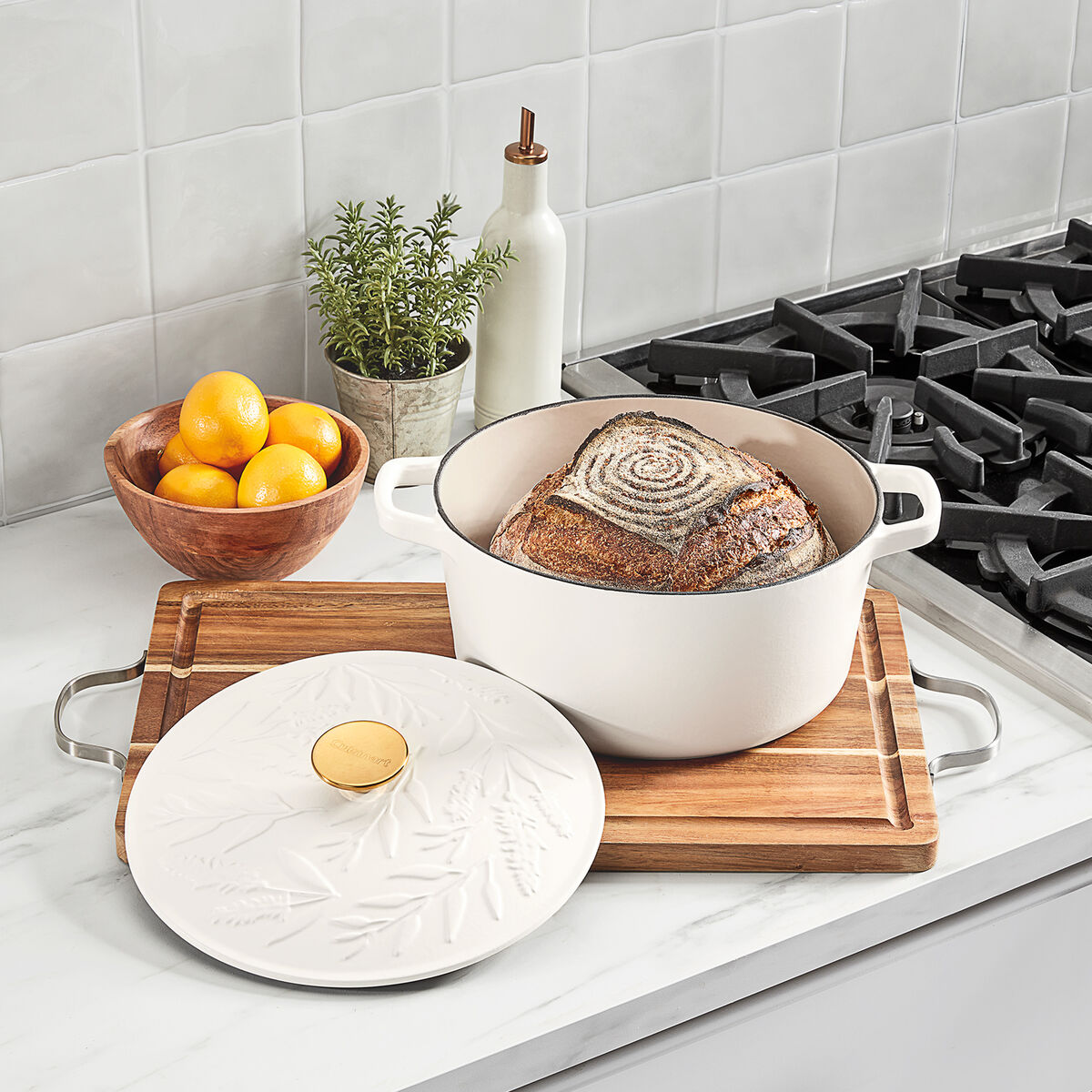 Earth & Essence 5 Qt. Casserole with Cover - Sage Design 2