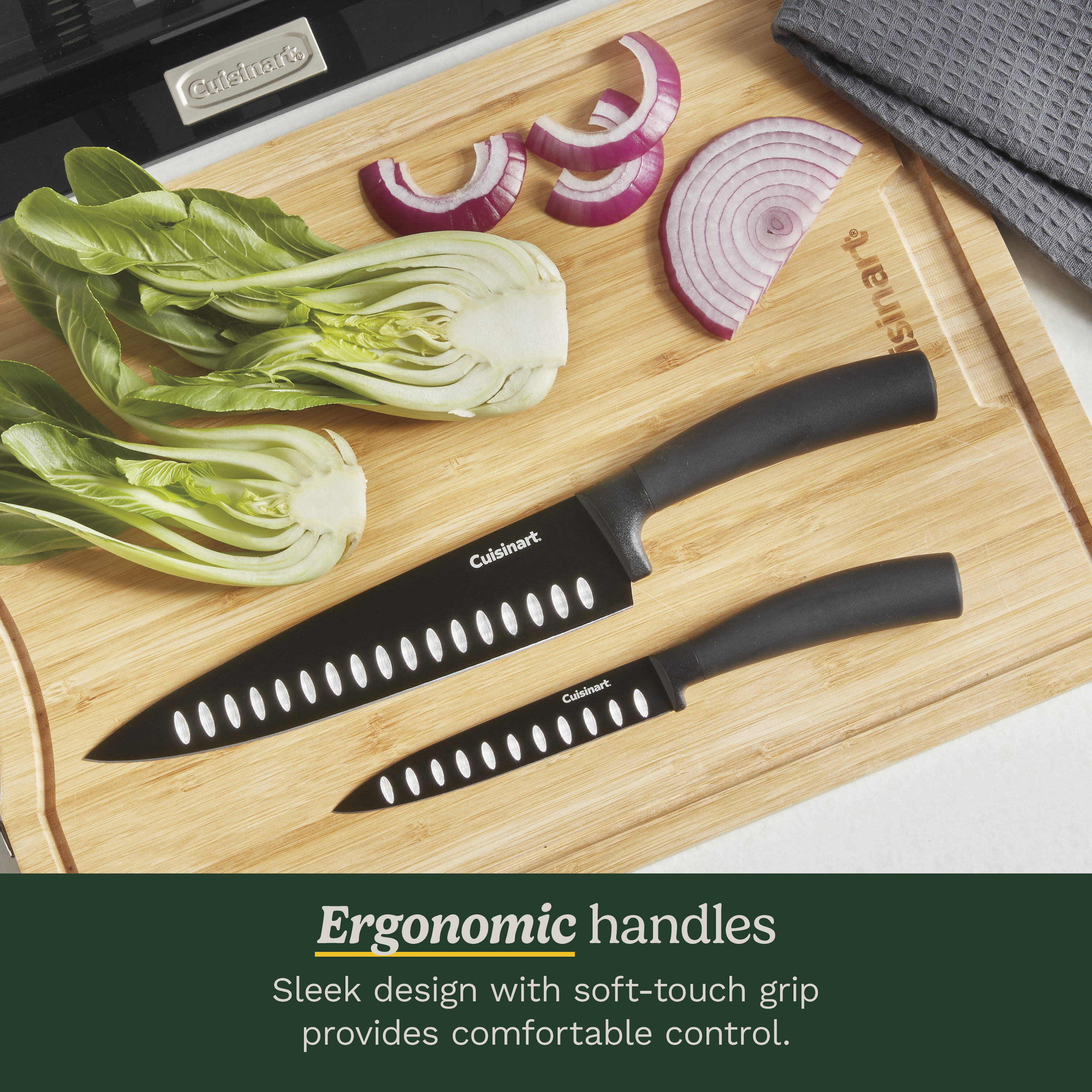 Nonstick Edge 7 Piece Knife Block Set - Cuisinart