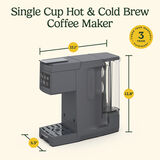 Single Cup Hot and Cold Brew Coffee Maker 8