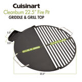 Cleanburn Fire Pit Griddle & Grill Top
