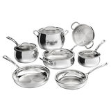 12-Pc PureClad&trade; Triple-Ply Stainless Steel Cookware Set