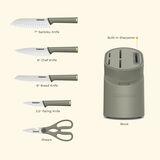 Artisan Elite Stainless Steel Cutlery 6 Piece Knife Block Set 3