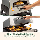 3-in-1 Grill, Griddle, and Pizza Oven