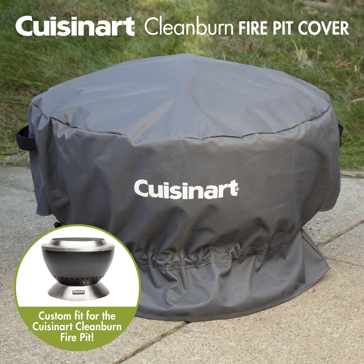 Cleanburn Outdoor Fire Pit Cover- Multi-Fit-19.5" & 24" 4