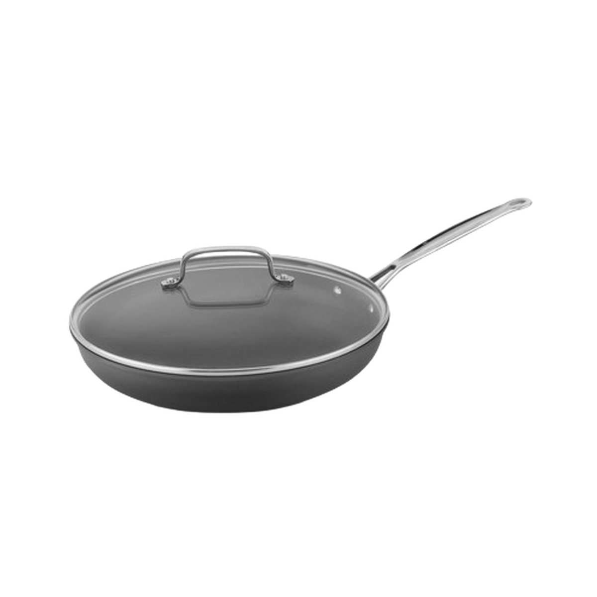 Discontinued Chef's Classic&trade; 12" Nonstick Hard Anodized Skillet with Glass Cover 1