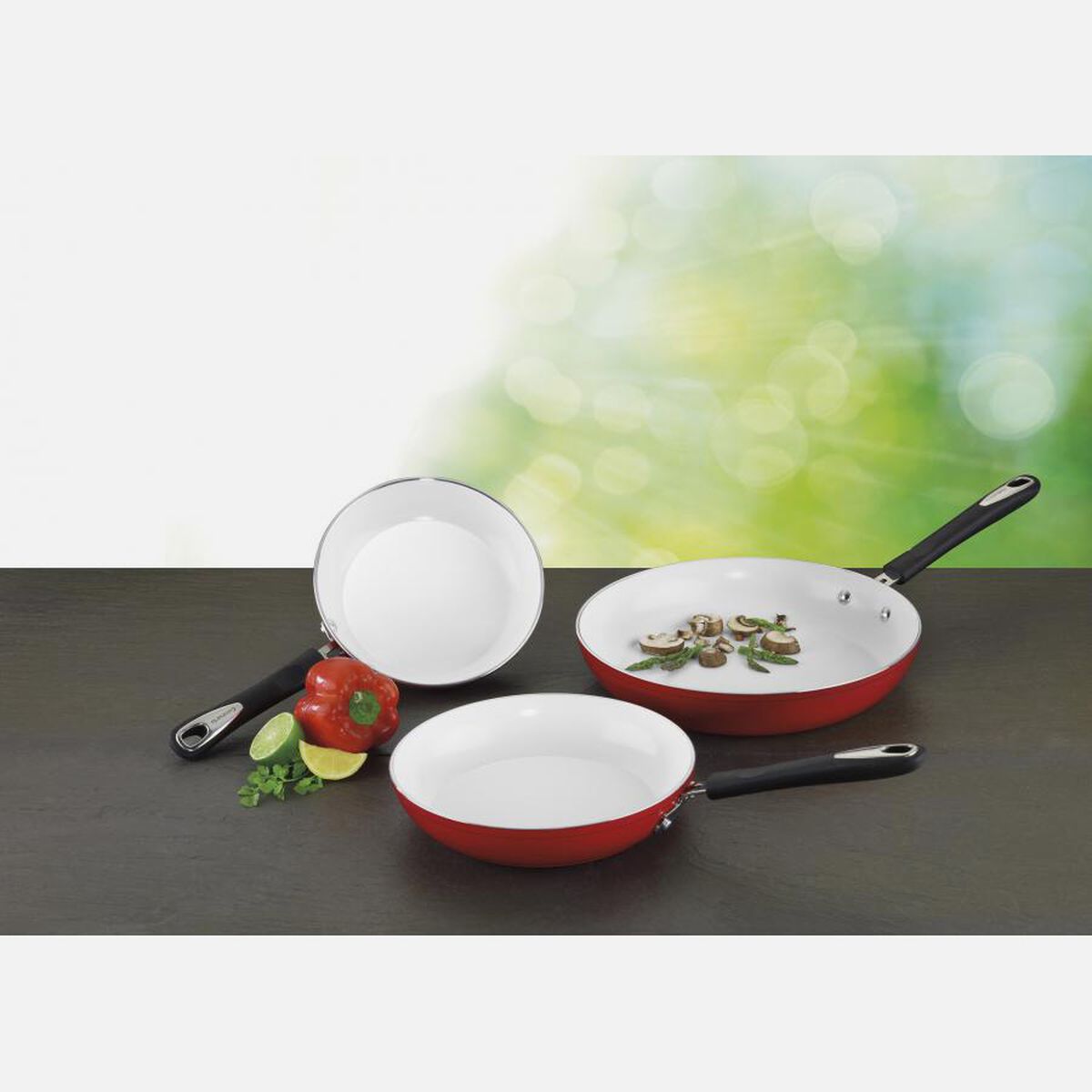 Discontinued 8", 10", & 12" Elements Nonstick Skillets (Set of 3) 3
