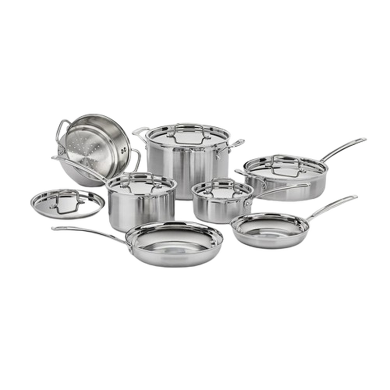 MultiClad Pro Triple Ply Stainless Cookware 12 Piece Set