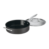 Discontinued GreenGourmet&reg; Hard Anodized Nonstick Eco-Friendly 5.5 Quart Saut&eacute; Pan with Helper Handle & Cover 1