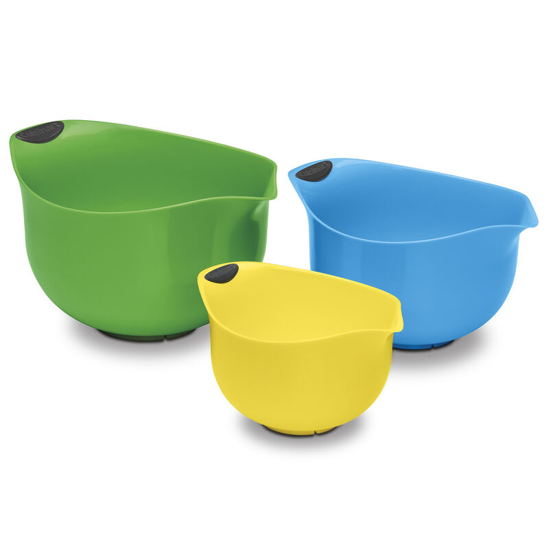 Set of 3 Mixing Bowls &ndash; Multicolor