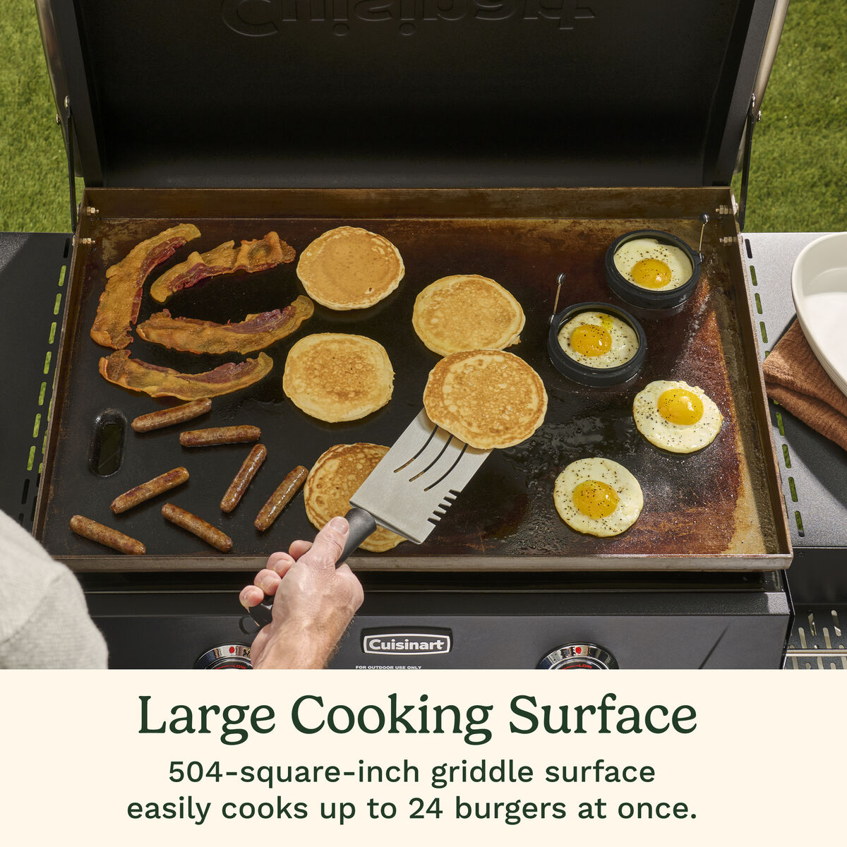 28" Outdoor Griddle with Hood 3