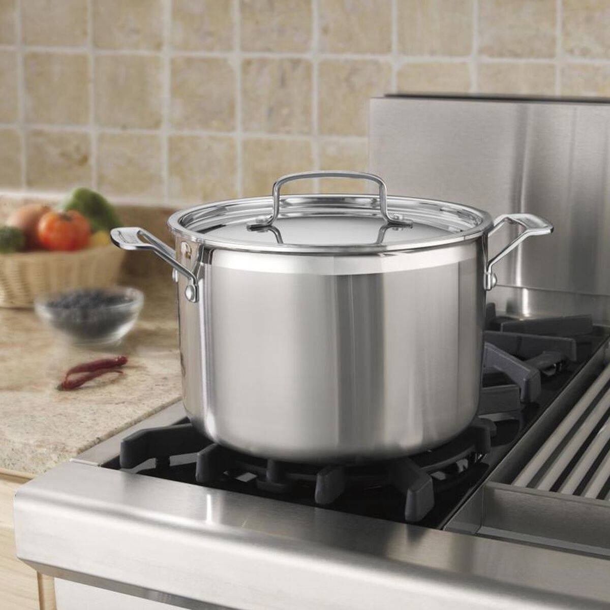 MultiClad Pro Triple Ply Stainless Cookware 8 Quart Stockpot 2