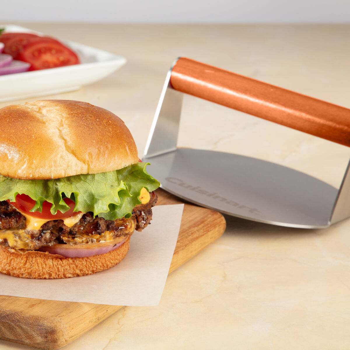 Stainless Steel Smashed Burger Press 6