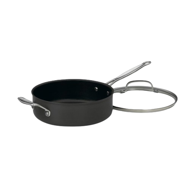 Discontinued Chef's Classic&trade; Nonstick Hard Anodized 5.5 Quart Saut&eacute; Pan with Helper Handle & Cover