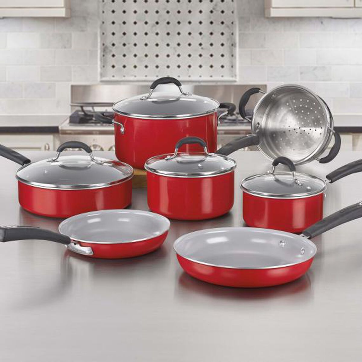 11 Piece Set Ceramica XT Nonstick Cookware 2