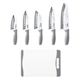 Discontinued Advantage 11pc Knife & Cutting Board Set - Grey Marble 1
