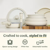 ClickSmart&trade; Nonstick Detachable Handle Cookware 2