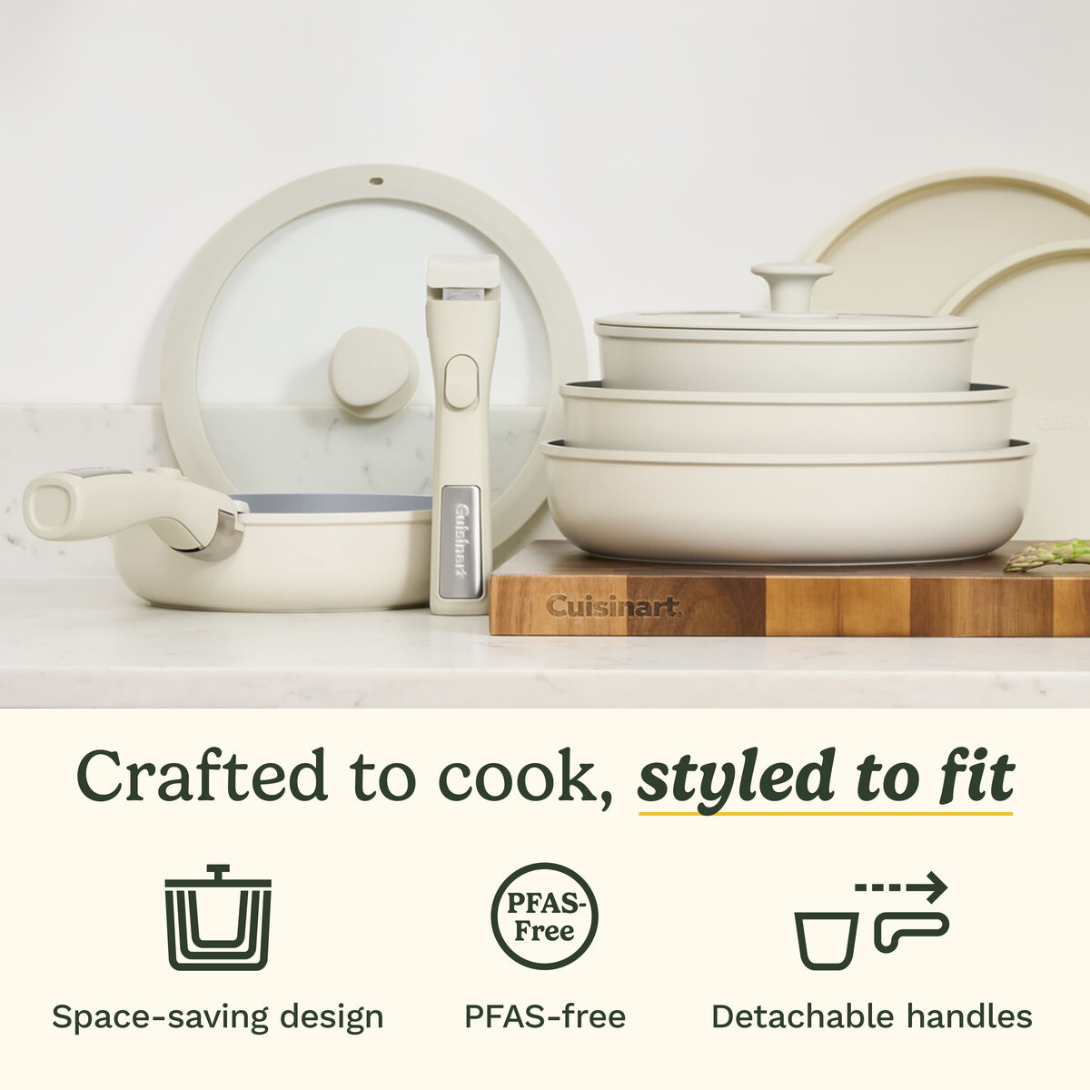 Clicksmart Edition ClickSmart™ Nonstick Detachable Handle Cookware - Cuisinart