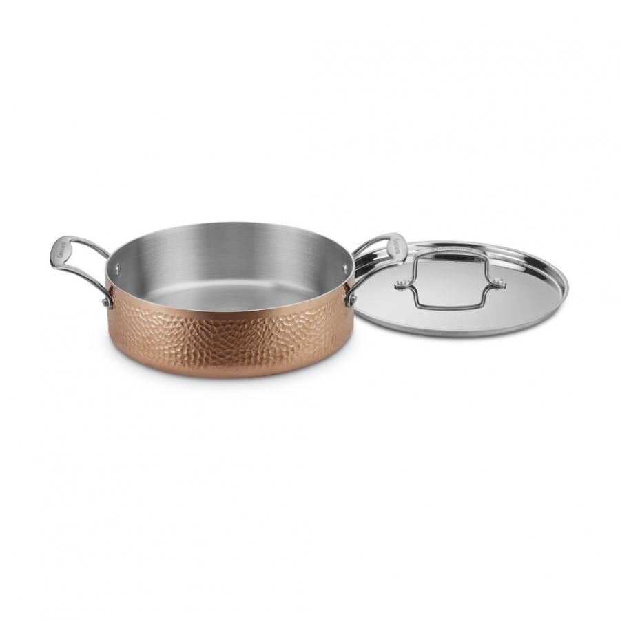 Discontinued Hammered Collection Copper Tri-Ply Stainless 9 Piece