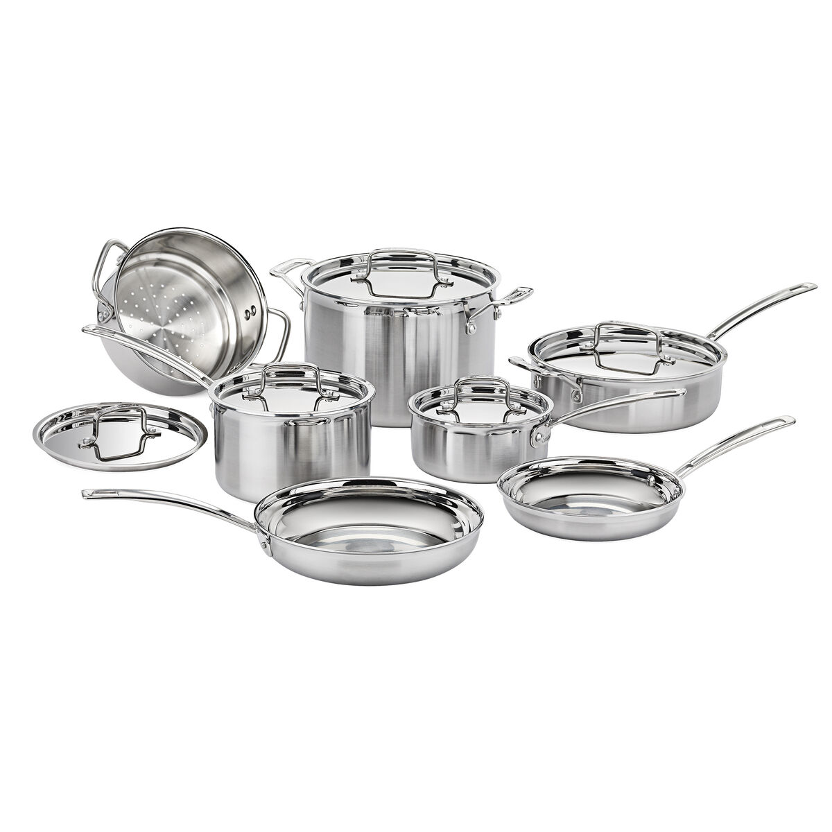 MultiClad Pro Triple Ply Stainless Cookware 12 Piece Set