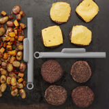 2 Piece Silicone Griddle Food Dividers 7