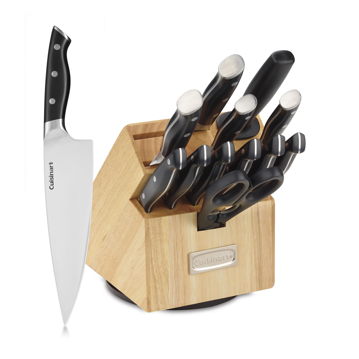 Discontinued Cuisinart 15pc Triple Rivet Rotating Block Set 1