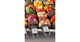 4 Pack Sliding Skewer Set - Built-in Slider Easily Removes Cooked Food 2