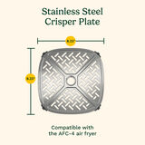 Stainless Steel Crisper Plate for ClearView 4-quart Glass Basket Air Fryer 5