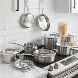 MultiClad Pro Triple Ply Stainless Cookware 12 Piece Set