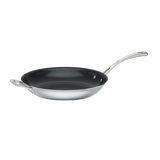 French Classic Tri-Ply Stainless Cookware 12" Nonstick Frying Pan with Helper Handle