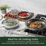FusionElite+&trade; Hybrid Tri-Ply Stainless Steel 6-Pc Skillet Set 8