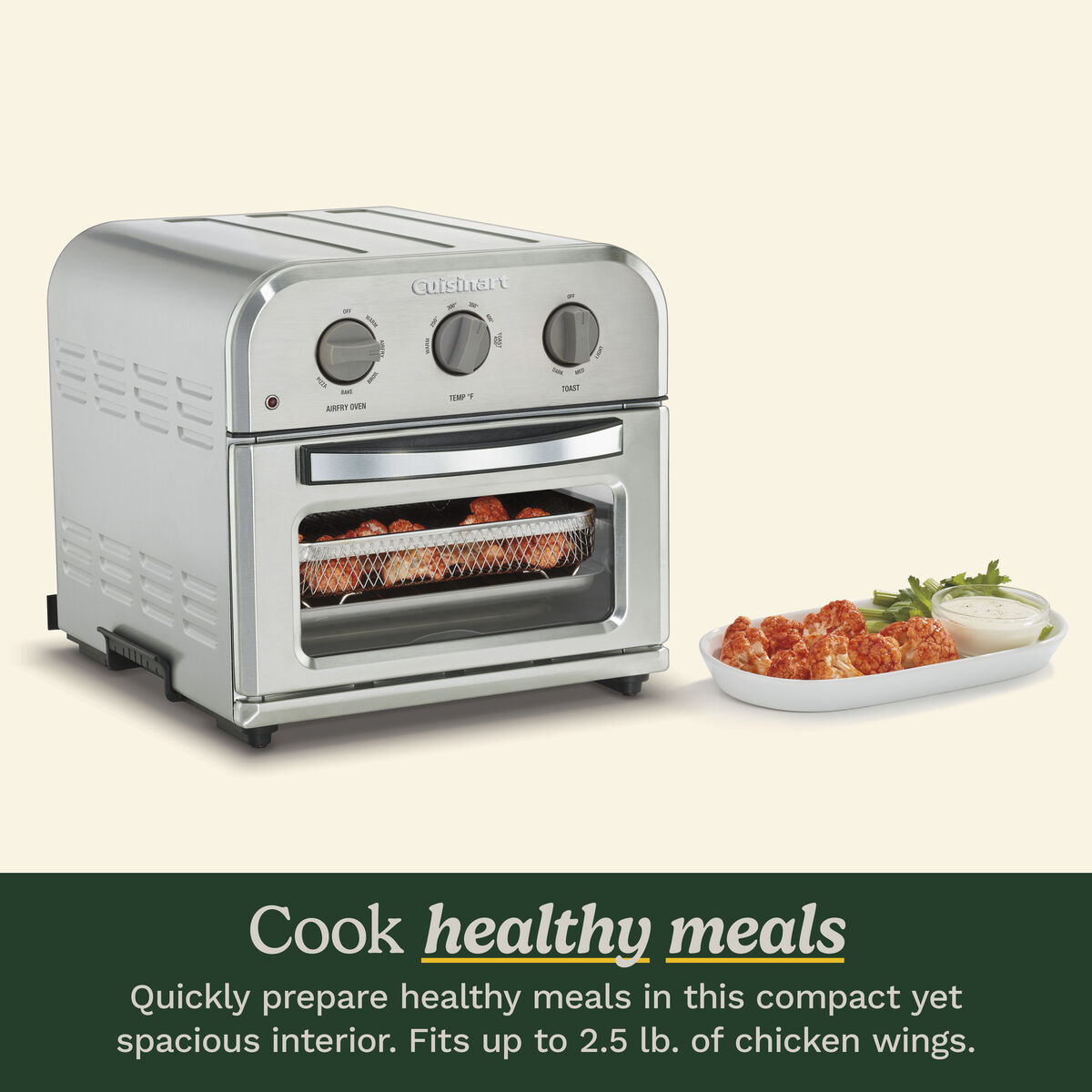 Compact Air Fryer Toaster Oven 4